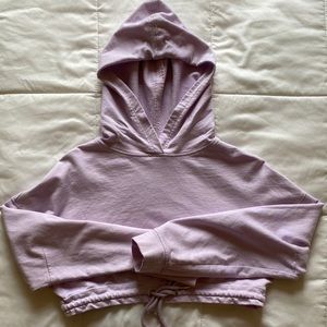 Cropped lilac Hoodie